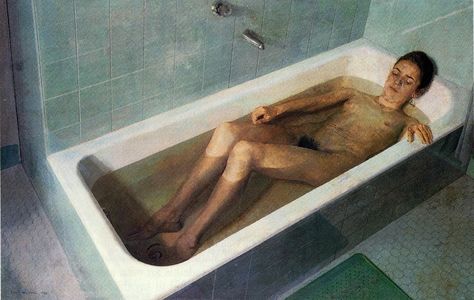 Antonio Lopez Garcia, Bathtub Women, Antonio Garcia, Antonio Lopez, Garcia Lopez, Crate Furniture Diy, Outdoor Patio Diy, Outdoor Furniture Diy Easy, Inspiration Illustration