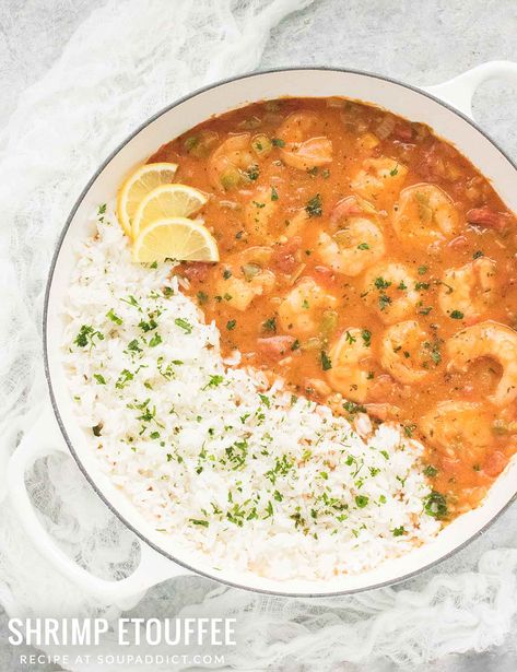 Shrimp Ettouffe Recipe, Creole Shrimp, 3 Ingredient Dinners, Etouffee Recipe, Shrimp Etouffee, Southern Dinner, Southern Dishes, Shrimp Dishes, Classic Southern