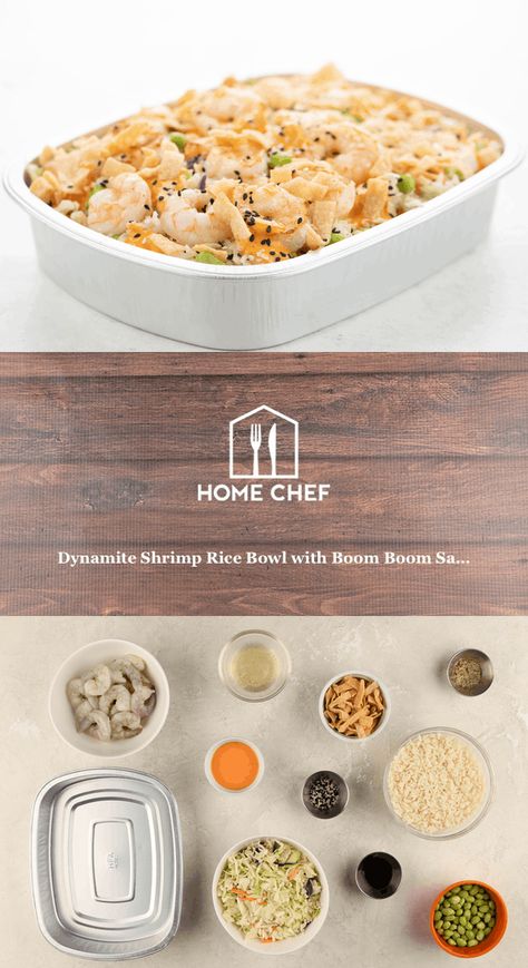 Home Chef Recipes Healthy, Home Chef Recipes, Dynamite Shrimp, Homechef Recipes, Crispy Wonton, Ready Meals, Cooking Jasmine Rice, Shrimp And Rice, Garlic Butter Shrimp