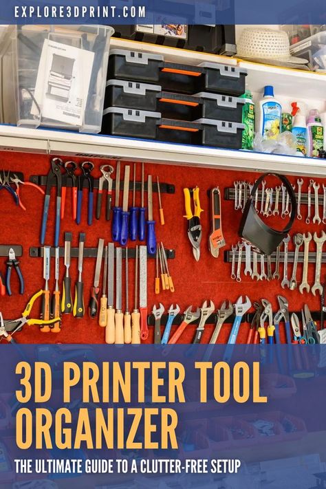 3D Printer Tool Organizer: The Ultimate Guide to a Clutter-Free Setup 3d Printing Setup, Learn Design, Learning Design, Tool Organization, Clutter Free, Design Tips, 3d Printer, 3d Printing, Printer