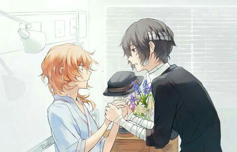 Dazai in chuuya's hospital room because he was worried about him [ smirk ] yeah right more like he went to say "I love you" Bungo Stray Dogs Fanart, Dazai X Chuuya, Bungou Stray Dogs Chuya, Chuya Nakahara, Bungou Stray Dogs Characters, Dazai Bungou Stray Dogs, Chuuya Nakahara, Dazai Osamu, Bongou Stray Dogs