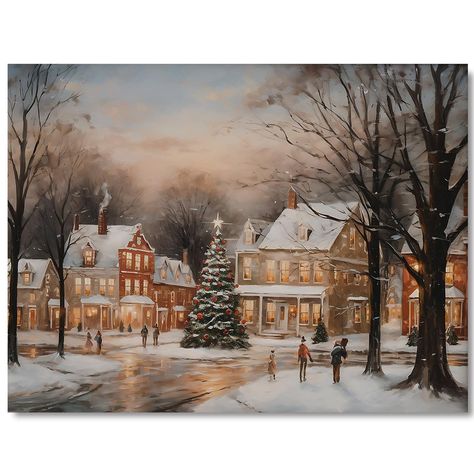 Country Nature, Rustic Painting, Winter Szenen, Wall Art Rustic, Snow Tree, Wooden Painting, Winter Wall Art, Farmhouse Art, Christmas Canvas