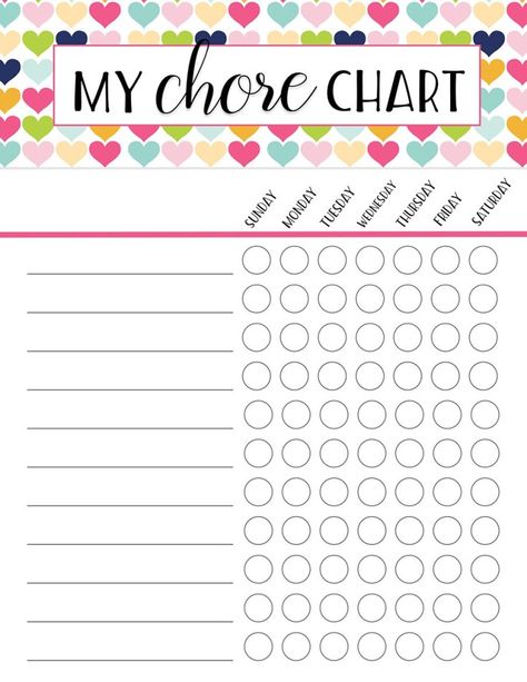 FREE Printable Chore Charts - Six Clever Sisters Teen Chore Chart, Kids Chore Chart Printable, Free Printable Chore Charts, Chore Checklist, Goal Charts, Chore Chart Template, Responsibility Chart, Reward Chart Kids, Chore Charts