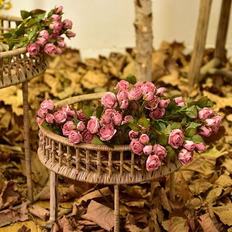 Antique Small Rose flowers https://etsy.me/3jJhcJ0 #silk #wedding #green #rose #fathersday #antiquesmallrose #burntedgerose #flowerforwedding #silkrosesbouquet Pink Milk, Rose Stem, Foam Roses, Artificial Silk Flowers, Flower Ornaments, Autumn Coffee, Small Rose, Flower Branch, Artificial Roses