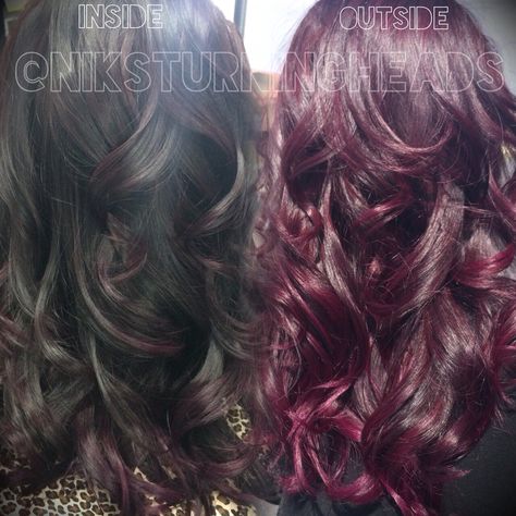 hair inside & outside. 5VR & 4VV Vr Hair Color, Hair Inspiration, Hair Color, Long Hair Styles, Hair Styles, Hair, Beauty, Color