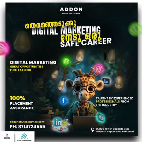 Upgrade Your Potential: Dive into the World of Digital Marketing with Our Comprehensive Course.... #addon #digitalmarketing #trendingreels #infopark Digital Marketing Course, Marketing Course, March 16, Marketing Courses, Fun Learning, Start Up, Diving, Digital Marketing, Marketing