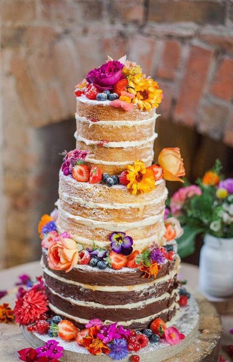 Organic Wedding Cake, Vegan Wedding Cake, Vegan Wedding, Naked Cakes, Boda Mexicana, Organic Wedding, Eco Friendly Wedding, Wedding Cake Inspiration