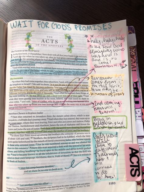 Acts chapter 1 💓 loved my Bible study today! #biblejournaling #biblestudy Acts Chapter 2 Journaling, Book Of Acts Bible Study, Acts Bible Journaling, Acts Chapter 1, Bible Goals, Acts Bible, Bible Things, Acts 1, Bible College