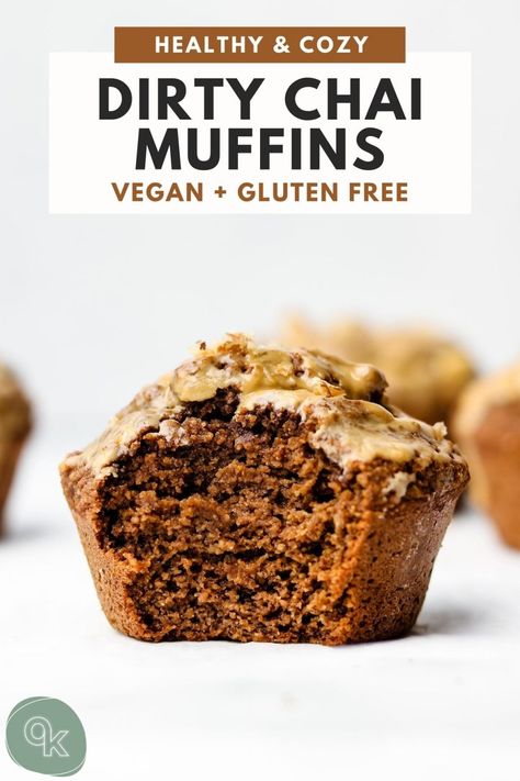 Chai Muffins, Espresso Glaze, Okonomi Kitchen, Oat Flour Recipes, Coffee Muffins, Muffins Vegan, Chai Recipe, Vegetarian Desserts, Vegan Muffins