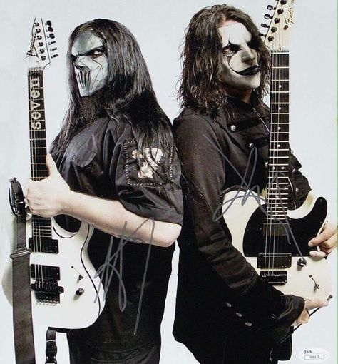 Slipknot - Mick and Jim Mick Thomson, Jim Root, Slipknot, Makeup, Black, Make Up