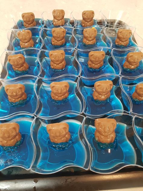 Mammal Themed Snacks, Australian Themed Birthday Party, Koala Food Ideas, Australian Animal Party, Koala Party Food, Koala Bday Party, Disco Food, Koala Party Favors, Scouts Australia