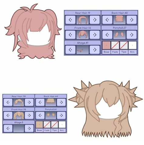 Hair Gacha, Gacha Hair, Pelo Anime, Life Verses, Manga Clothes, Gacha Outfit, Clothing Sketches, Hair Sketch, Club Hairstyles