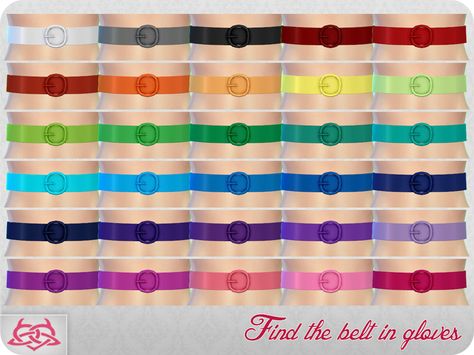 Sims 4 Miscellaneous, Golden Belt, Mesh Tool, Yellow Belt, Pink Belt, Sims 4 Update, Sims 4 Cc Furniture, Cloth Belt, Sims 4 Collections