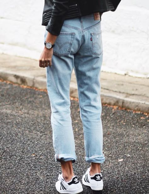 Boyfriend Jeans Kombinieren, Levis Boyfriend Jeans, Looks Jeans, Mode Tips, Blazer Outfit, Looks Street Style, Mode Inspo, Fashion Spring, 가을 패션