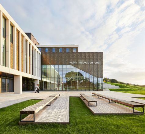 Gallery of Health Innovation Hub / John McAslan + Partners - 3 Lancaster University, Innovation Hub, Innovation Centre, Healthcare Design, Civic Center, University Campus, Health Center, Structural Engineering, Landscape Architect