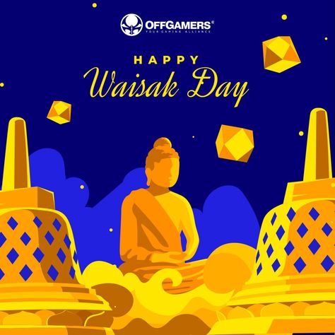 Happy Waisak Day to all our Indonesian🇮🇩 friends🎉🎊 It is a day when we remember why peace, compassion and wisdom are so important in our lives🥰 Best wishes to those who are celebrating this enlightening event💖😚 #OffGamers #yourgamingalliance #waisak #waisakday #waisak2023 Waisak Day Poster, Happy Waisak Day, Waisak Day, Illustration Art Design, Window Decorations, Christmas Window Decorations, Idea Design, Christmas Window, Post Ideas