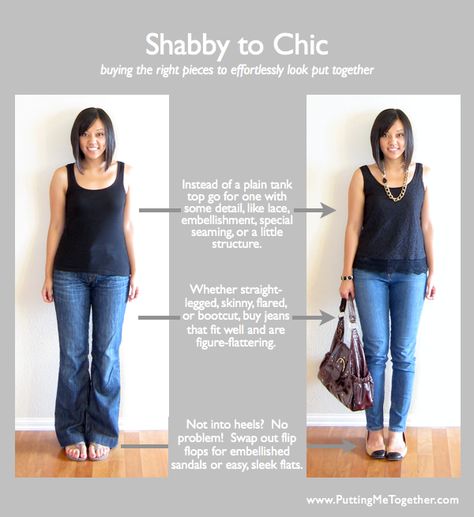 Shabby to Chic - Buying the Right Pieces - Putting Me Together Mode Tips, Summer Dresses For Wedding Guest, Mode Casual, Looks Style, Mode Inspiration, Outfit Posts, Fashion Advice, Look Fashion, Body Shapes