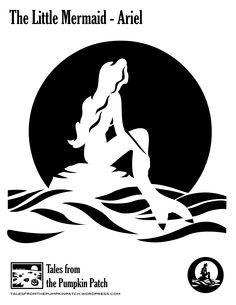 the little mermaid ariel stencil (2975×3850) Ariel Pumpkin, Mermaid Pumpkin, Pumpkin Template Printable, Disney Stencils, Pumpkin Carving Stencils Templates, Mermaid Moon, Disney Pumpkin Carving, Pumkin Carving, Disney Pumpkin