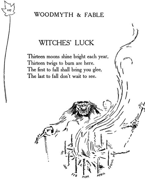 Witches’ luck,” from Woodmyth & Fable, written and illustrated by Ernest Thompson Seton, 1905. Candle Magik, Wish Spell, Witch Powers, Good Luck Spells, Luck Spells, Magic Spell Book, Eclectic Witch, Magical Thinking, Magick Book