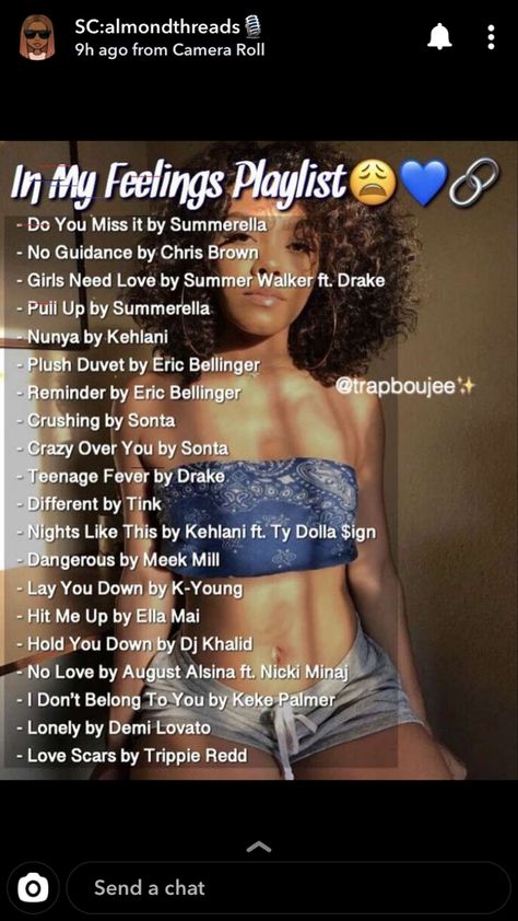 Songs To Post Your Younger Self To, In My Feelings Playlist, Feelings Playlist, Baddie Playlist, Idee Username, Rap Music Playlist, Summer Songs Playlist, 1000 Lifehacks, Rap Playlist