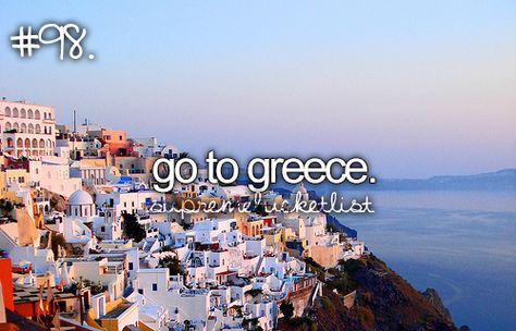 Bucket List Tumblr, Bucket List For Girls, Santorini Grecia, Completed Bucket List, Ultimate Bucket List, Visiting Greece, Summer Bucket Lists, Travel Bucket List, Travel Bucket