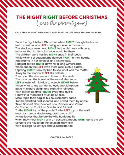 Left Right Christmas Game - FREE ... Elf Left Right Game, Pass Left And Right Christmas Game, Christmas Story Pass The Gift Game, Gift Exchange Story Left Right, Christmas Story Game, Left Right Christmas Game, Free Christmas Games, Softball Christmas, Christmas Riddles