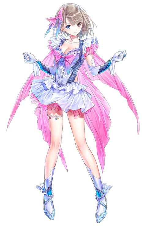 Hinako Shirai Blue Reflection, Magical Girl Outfit, Reflection Art, Concept Art Tutorial, Game Character Design, Anime Outfits, Magical Girl, Cartoon Drawings, Cosplay Anime