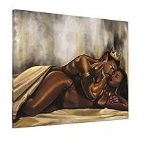 King And Queen Crowns, Black King And Queen, Couples Canvas, Black Couple Art, Disney Jasmine, Wall Art For Bedroom, Bathroom Guest, Art For Bedroom, Paintings Abstract