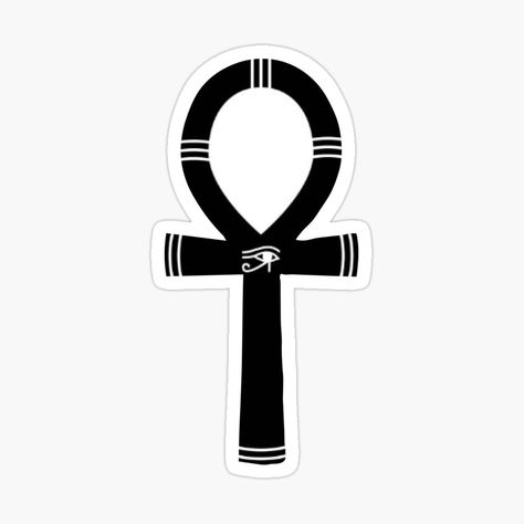 This sticker and shirt feature the Ankh symbol, also known as the key of life or the key of the Nile. The Ankh is an ancient Egyptian hieroglyphic symbol that represents the concept of eternal life. It is often seen in the hands of Egyptian gods and goddesses, representing their power to give life. #Ankh #Symbol #KeyOfLife #Nile #EternalLife #Hieroglyphic #EgyptianMythology #Spirituality #Fashion #UniqueDesign #Gods #Goddesses #Power #Life Egyptian Gods And Goddesses, Egyptian Hieroglyphics Symbols, Ancient Egyptian Hieroglyphics, The Ankh, Ankh Symbol, Gods Goddesses, Key Of Life, Egyptian Tattoo, Egyptian Hieroglyphics