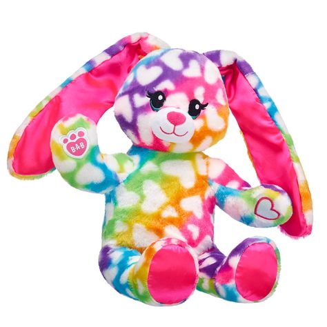 Rainbow Friends Bunny Rainbow Daisy, Rainbow Plush, Pink Paws, Teddy Bear Picnic, Paw Pads, Cute Stuffed Animals, Bunny Plush, Bear Stuffed Animal, Cute Little Things