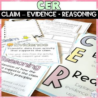 How to Implement CER in Your Science Classroom - Teaching Muse Cer Writing, Claim Evidence Reasoning, Reasoning Activities, Chemical And Physical Changes, Student Reference, Science Knowledge, Scientific Writing, Writing Posters, Writing Practice Worksheets