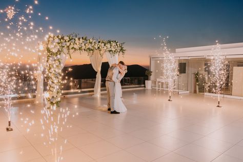 Le Ciel Santorini Wedding, Weddings In Santorini, Santorini Wedding Venue, Santorini Sunset, World Photography Day, Destination Wedding Photos, Marriage Vows, Santorini Wedding, Photography Day