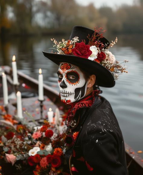 💀🫀”Todo tiene remedio , menos la Muerte” . . #catrinas2024#catrinas#catrin#mexico#mexicocity#frasesmexicanas#diademuertos#dayofthedead#mexicanos#latinaownedbusiness#mexicanoschingones#heritagemonth#mexicoenlapiel#mexicanidad#mexicoistheshit🇲🇽 Dia Los Muertos Makeup, Catrina Hat, October Eve, Mexican Flower Crown, Skull Headpiece, Background Makeup, Catrina Costume, Halloween Makeup Sugar Skull, Sugar Skull Costume