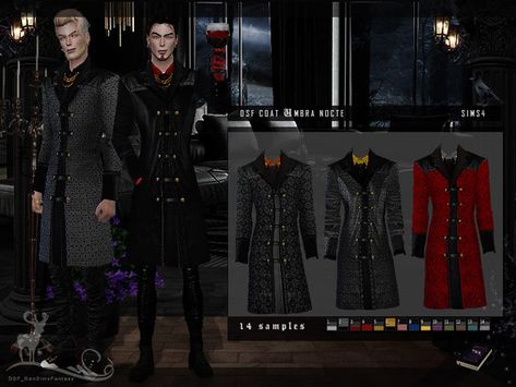 Male Vampire, Cc Top, Sims 4 Male Clothes, Gothic Men, Sims4 Clothes, Gothic Clothes, Sims Community, Sims 4 Clothing, The Sims4