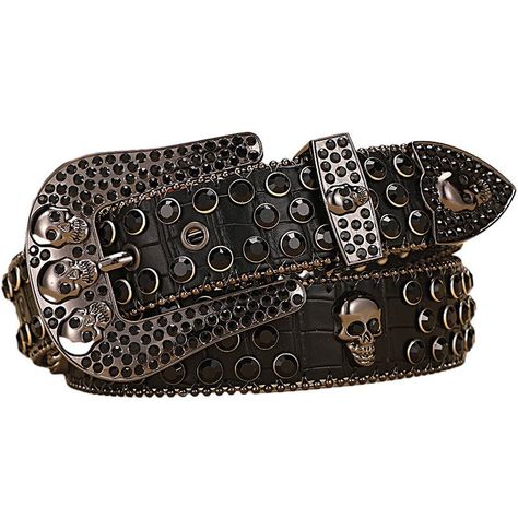 Width: 1.5 inchWeight: 380gMaterial: PU LeatherBuckle Material: AlloyFastening Method: Pin buckle Big Buckle Belt, Cool Belt Buckles, Gold Belt Buckle, Belt Without Buckle, Western Buckles, Western Belt Buckles, Gold Belts, Rhinestone Belt, Crocodile Pattern