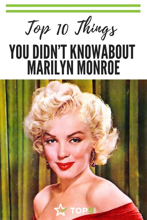 top 10 things you didn’t know about marilyn monroe Facts About Marilyn Monroe, Marilyn Monroe Natural, Marlene Monroe, Marilyn Monroe Facts, Richest Actors, Celebrities Before And After, Celebrity News Gossip, Mel Gibson, Celebrity List