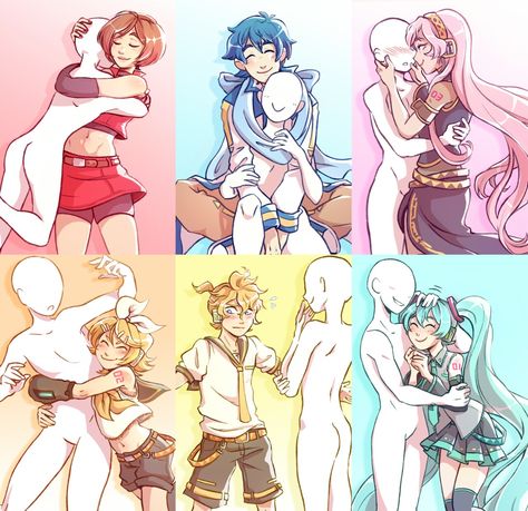 Len And Miku, Vocaloid Kaito, Miku Hatsune Vocaloid, Vocaloid Funny, Vocaloid Characters, Dessin Adorable, Manga Cosplay, Cosplay Ideas, Fanarts Anime