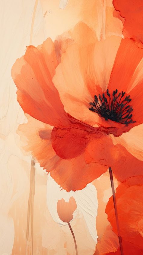 Save Flower Petal Painting, Abstract Flower Art Acrylic, Paint Lamps, Plant Painting Acrylic, Poppy Flower Wallpaper, Abstract Poppy Painting, Flowers Abstract Painting, Abstract Flower Painting Acrylic, Summer Prints Wallpaper