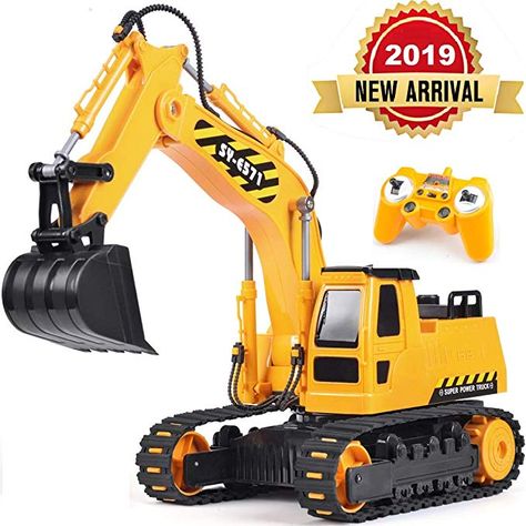 Excavator Toy, Remote Control Trucks, Construction Toy, Toy 2, Rc Trucks, Construction Toys, Construction Vehicles, Children's Toys, Remote Control Cars