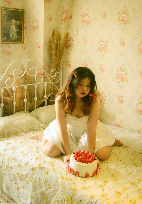 #vintage #aesthetic #coquette #photography #birthday Coquette Aesthetic Photos, Coquette Photography, Coquette Photoshoot, Photography Birthday, Cherry Lips, Crystal Eyes, Birthday Princess, Aesthetic Coquette, Crystal Eye