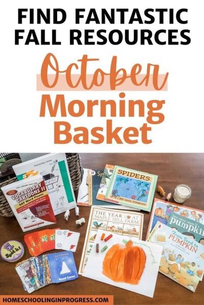 Fall Books And Activities For Preschool, Fall Morning Basket Homeschool, Fall Nature Study Homeschool, Homeschool Morning Basket Ideas, Fall Homeschool Activities, Fall Nature Study, Morning Basket Homeschool, Morning Basket Ideas, Homeschool Fall Activities