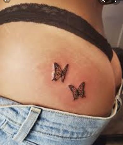 Small Butterfly Tattoo On Buttcheek, Butterfly Tattoo On Buttcheek, Butterfly Tattoo Buttcheek, Butterfly On Buttocks Tattoo, Butterfly Tattoo On Buttocks, Butterfly Bum Tattoo, Butterfly Buttcheek Tattoo, Bum Tattoos For Women, Tattoos On Buttocks For Women