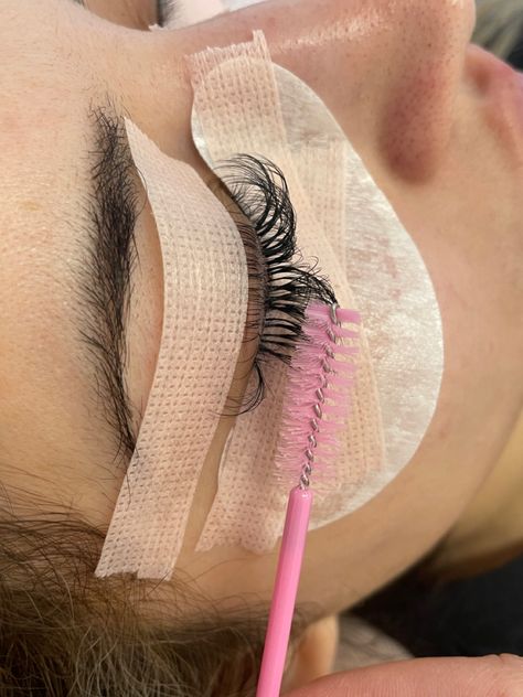 Make sure to tape back your lashes so you can see her lower lashes. You will lash faster, have good isolation and amazing retention. Practice practice 😃🙌🏻 Lower Lashes, Eyelash Extensions, Make Sure, Ear Cuff, Eyelashes, Lashes, Quick Saves