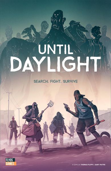 Here we take a look at Until Daylight, an upcoming cooperative survival game from Flyos Games. Graphic Novel Cover, Survival Card, Board Game Design, Comic Poster, Book Cover Illustration, Game Illustration, Cover Art Design, Survival Games, 80s Retro