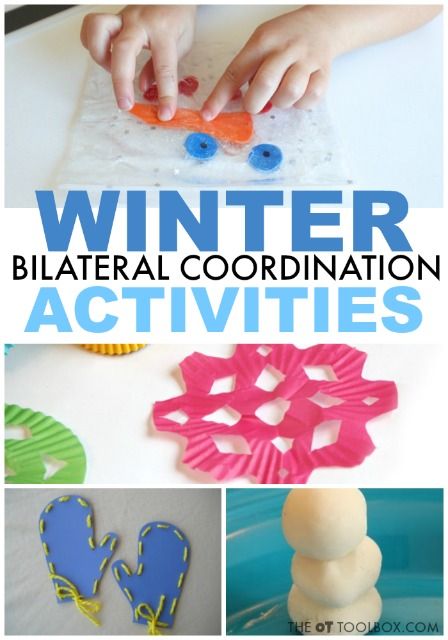 Bilateral Coordination Activities, Midline Crossing, Making Paper Snowflakes, Child Development Activities, Coordination Activities, Occupational Therapy Kids, Bilateral Coordination, Snowmen Activities, Occupational Therapy Activities