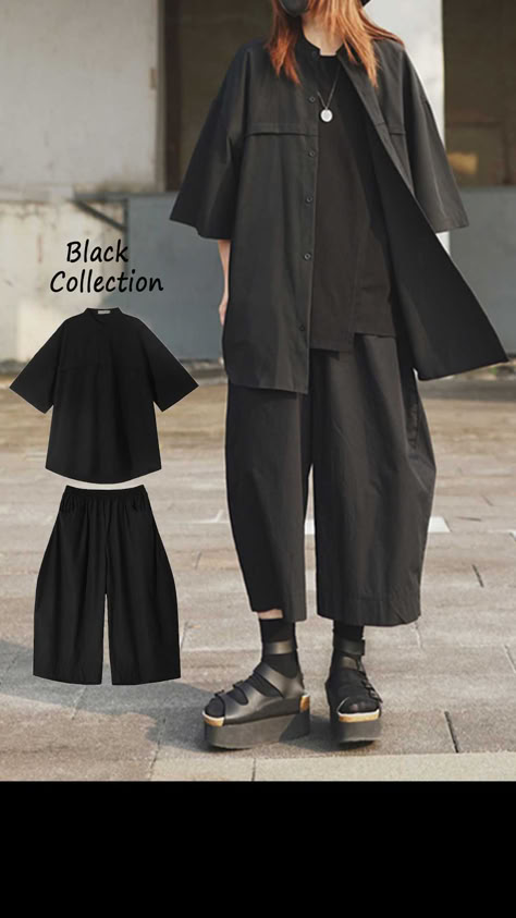 Japanese Streetwear Women, Goth Outfit Inspo, Minimalistic Outfits, Japanese Street Wear, Mode Kimono, Concept Clothing, Scandinavian Fashion, Japanese Streetwear, Original Fashion