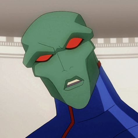 Martian Manhunter Art, Justice League Doom, Martian Man, Dc Animated, Man Hunter, Superhero Cartoon, Martian Manhunter, Comics Art, Cartoon Icons