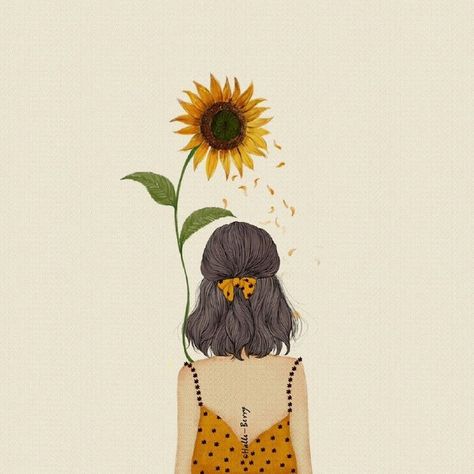 Imgur: The most awesome images on the Internet Sunflower Drawing, Alberto Giacometti, Sunflower Wallpaper, Trendy Flowers, Art And Illustration, Mellow Yellow, 그림 그리기, Flower Drawing, Drawing Inspiration