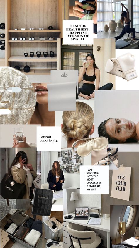 Vision board Vision Board 30s, 2024 Moodboard, Vision Board Wallpaper, 2024 Vision Board, Fertility Boost, Life Vision Board, Mood Board Inspiration, Future Lifestyle, Beauty Influencer