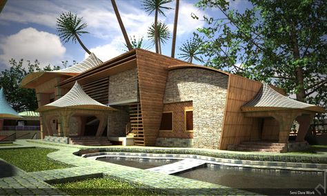 CONCEPT, AFRICAN ARCHITECTURE African Building Design, Nigerian Architectural Design, Modern African House Design, African Inspired Architecture, Futuristic African Architecture, African Vernacular Architecture, African Architecture Modern House, Modern African Architecture, Afro Futurism Architecture